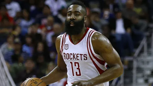 James Harden #13 of the Houston Rockets in 2017.