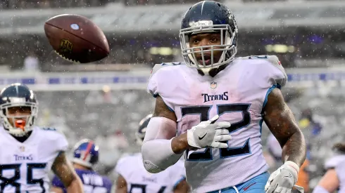 Derrick Henry #22 of the Tennessee Titans in 2018.