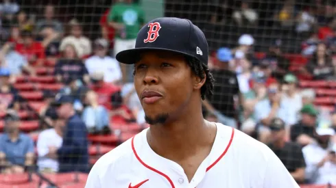 Brayan Bello at Fenway Park in Boston, Massachusetts.