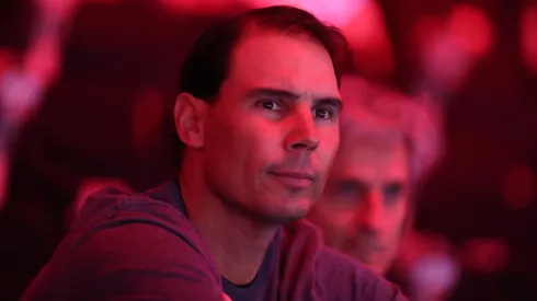 Rafael Nadal attends to the Next Gen ATP Finals.