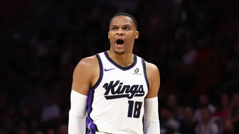 Russell Westbrook #18 of the Sacramento Kings.