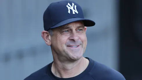 Manager Aaron Boone #17 of the New York Yankees.