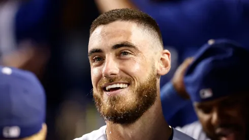 Cody Bellinger at Dodger Stadium in Los Angeles, California.