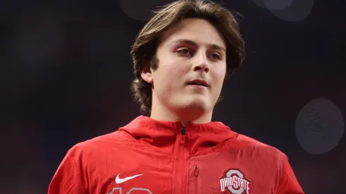 Julian Sayin #10 of the Ohio State Buckeyes.