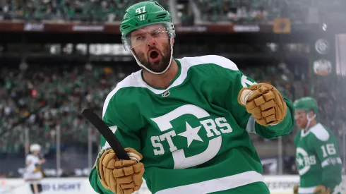 Alexander Radulov #47 of the Dallas Stars at the 2020 Bridgestone NHL Winter Classic.