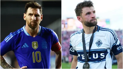 Lionel Messi with Argentina and Thomas Muller with Vancouver Whitecaps.