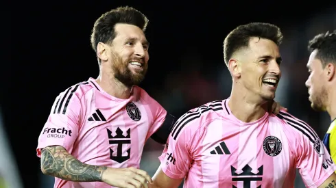 Lionel Messi and Tadeo Allende of Inter Miami.