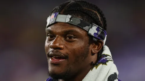 Lamar Jackson quarterback of the Baltimore Ravens