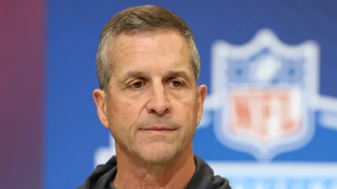 John Harbaugh head coach of the Baltimore Ravens