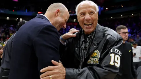 Lenny Wilkens, former Seattle Sonics head coach, in 2023.
