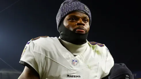 Lamar Jackson #8 of the Baltimore Ravens.