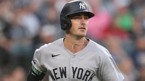 Cody Bellinger of the New York Yankees runs the bases.