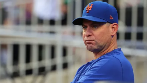 Manager Carlos Mendoza #64 of the New York Mets.