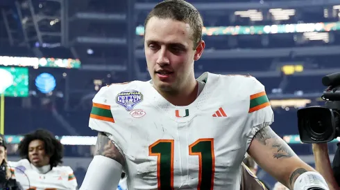 Carson Beck #11 of the Miami Hurricanes.