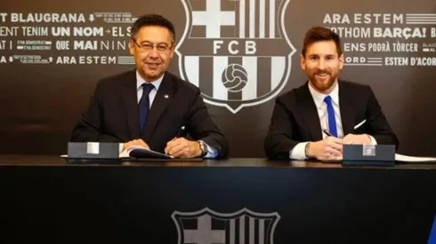 Lionel Messi firmó un nuevo supercontraro con el Barcelona FC hasta 2021