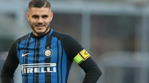 Mauro Icardi con la piel del Inter.