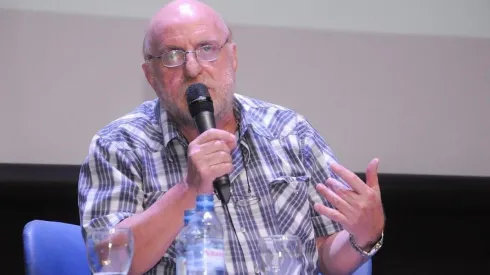 AGARRÓ EL MICRÓFONO. Después de las palabras de Gallardo, Horacio Pagani le respondió al técnico.