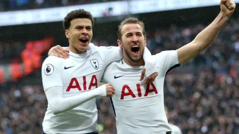 EL GOLEADOR. Harry Kane celebra el 1-0 que valió el Derbi de Londres entre Tottenham y Arsenal.