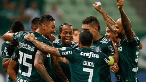 La celebración de Palmeiras.