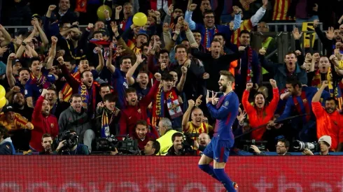 Piqué marcó el tercero para Barcelona.