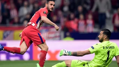TEMPRANERO. Koke durmió a la defensa del Sporting Lisboa y anotó a los 23 segundos.