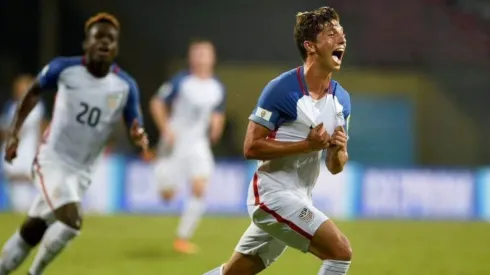 George Acosta con la Selección de Estados Unidos Sub-17.