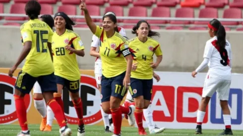 FESTEJO DE GOL. La celebración de la Selección Colombia en la Copa América.