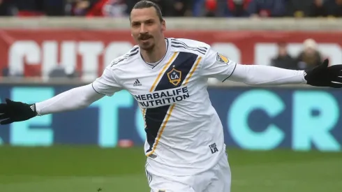 INTRATABLE. Zlatan Ibrahimovic celebra su tercer gol en tres partidos con LA Galaxy (Foto: Getty).