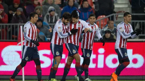 10170418_TOR_CHI_FIN_CONCACAF_SCCL_FESTEJO – Action photo during the match Toronto (CAN) vs Chivas (MEX), Corresponding to the first leg of the Scotiabank CONCACAF Champions League Final 2018, at the BMO Field, Toronto.Foto de accion durante el partido Toronto (CAN) vs Chivas (MEX), Correspondiente al partido de ida de la Final de la Liga de Campeones CONCACAF Scotiabank 2018, en el Estadio BMO Field, Toronto.EN LA FOTO: FESTEJO