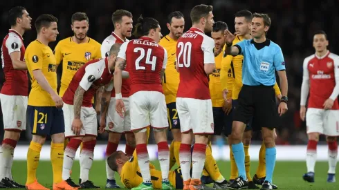 Foto del duelo entre Arsenal y Atlético Madrid por Champions.
