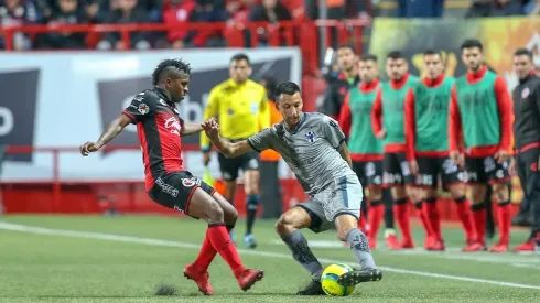 _CUARTOS_FIN_TIJ_MON - Action photo of the Tijuana vs Monterrey match corresponding to the Quarterfinals of Liga BBVA Bancomer MX of the Clausura 2018 Tournament at the Caliente stadium.Foto de accion del partido Tijuana vs Monterrey correspondiente a los Cuartos de Final de la Liga BBVA Bancomer MX del Torneo Clausura 2018, en el estadio Caliente.