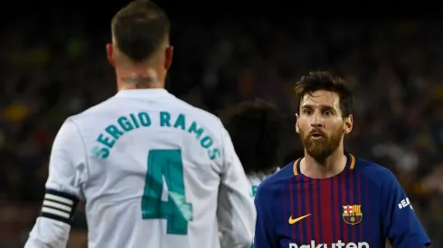 Sergio Ramos y Lionel Messi, cara a cara.