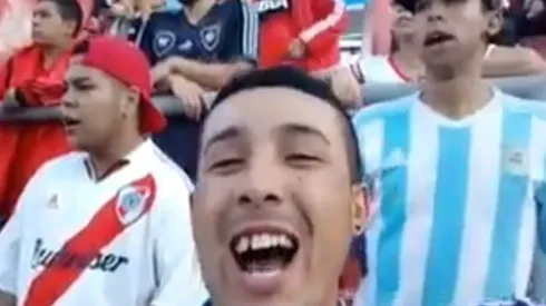 Un hincha de River filmó un video y por las cargadas de Boca se hizo viral