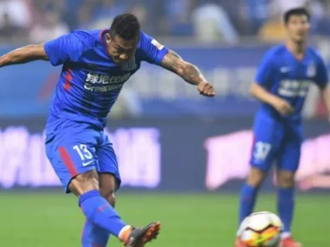 ¡Le rompió el arco! Golazo espectacular de Guarín en China