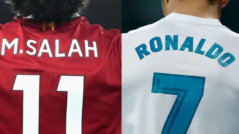 LAS DOS ESTRELLAS. Salah y Cristiano Ronaldo se verán las caras en la final (Foto: Getty).