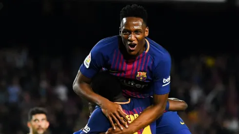 Foto de Yerry Mina, jugador de Barcelona.