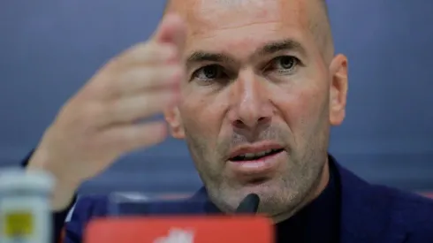 ADIÓS AL REAL MADRID. Zinedine Zidane en su último conferencia de prensa como DT del Real Madrid (Foto: Getty).