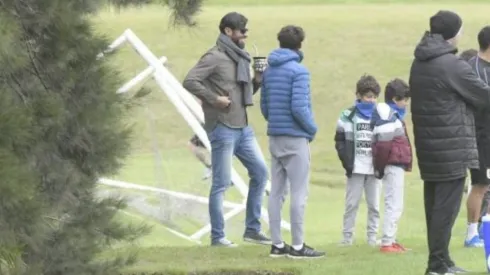 El goleador celeste compartió de cerca con sus excompañeros, en especial, con Luis Suárez