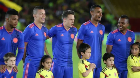 William Tesillo en la despedida de la Selección Colombia.