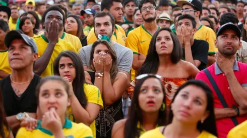 A LA ESPERA. Los fanáticos de Brasil en la última Copa del Mundo (Foto: Getty).