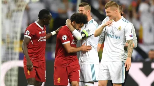 Foto de Salah con Sergio Ramos.