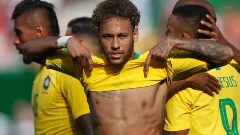 Neymar hizo un desparramo en la goleada de Brasil sobre Austria
