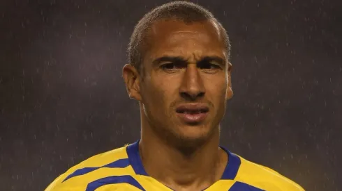 Henrik Larsson durante su etapa en la Selección de Suecia.
