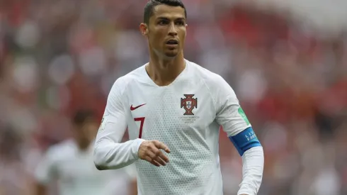 Foto de Cristiano Ronaldo con la Selección de Portugal.