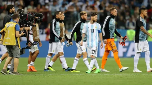 Foto de Lionel Messi con la Selección Argentina.
