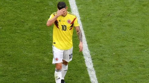 James Rodríguez se retiró lesionado en el primer tiempo. (Foto: Getty)