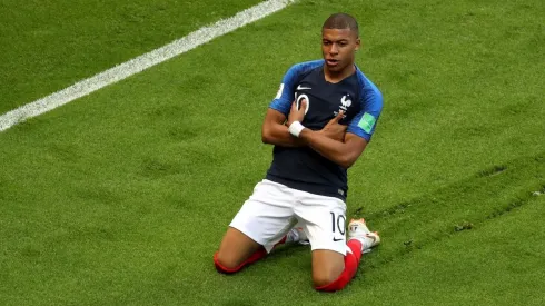 Foto de Mbappé celebrando su gol ante Argentina.