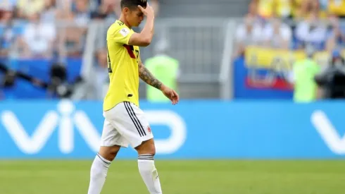 James Rodríguez salió lesionado en el partido ante Senegal. (Foto: Getty)