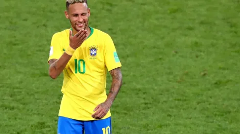 Neymar en el Mundial de Rusia 2018.