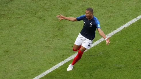 IMPARABLE. Mbappé celebra su segundo gol ante Argentina por octavos de final (Foto: Getty).